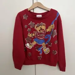 basic IMAGE クマデザイン トレーナー Sサイズ6y7y USA