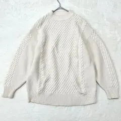 IENA◆ケーブルニット セーター/大きめ ゆったり アランニット 立体 肉厚