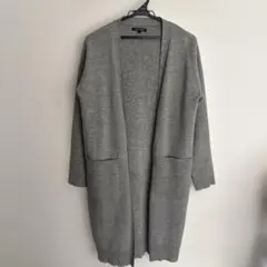 【美品】【AVAIL MODE】グレー ロングカーディガン Lサイズ
