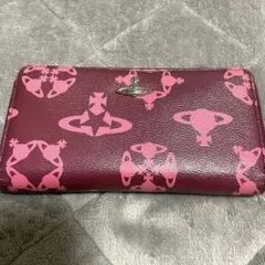 希少デザイン Vivienne 長財布 バーガンディ