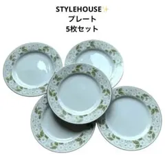 STYLEHOUSE✨️/プレート/5枚セット/お皿/花柄 - メルカリ