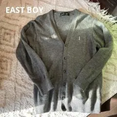 EAST BOY グレー Vネックカーディガン M