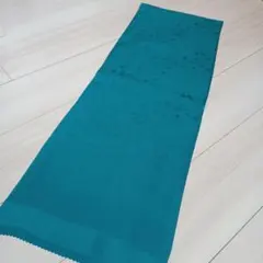 新品☆正絹・日本製！人気ターコイズ四季花柄　高級帯揚げ