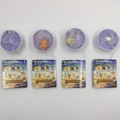【開封品50】ポケモンゲットコレクションズガム4個(ガムなし)