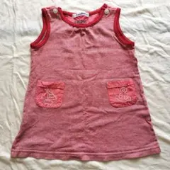 familiar 赤 チュニック 80