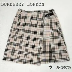 バーバリー　ラップスカート　ノバチェック　Sサイズ相当
