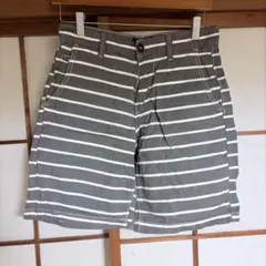 American Eagle ハーフパンツ ボーダー グレー 26インチ Sのサムネイル