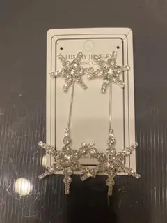 【S様専用】ブライダルアクセサリー　スターモチーフ　ピアス&ヘアピンセット