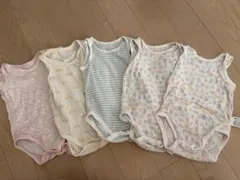 ベビー メッシュ タンクトップ・半袖　肌着 5枚セット 80cm ユニクロ