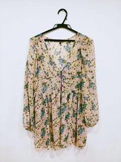 PROPORTION 花柄 長袖シャツ サイズ3のサムネイル