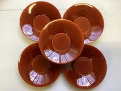 茶托　茶器　煎茶道具　飛騨春慶　受け皿　茶台　5客セット　C94