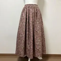 カロリナグレイサー　ロングスカート　ペイズリー　夏　大人　可愛い　上品　素敵のサムネイル