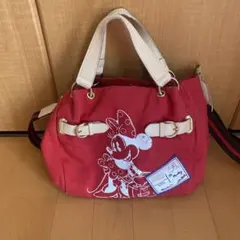 ❤️サマンサタバサ❤️ミニー キャラクターショルダーバッグ 赤
