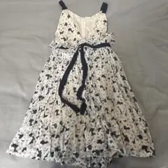 Jill Stuart モノトーン 花柄 ノースリーブワンピースのサムネイル