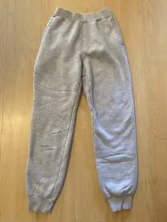 UNIQLO キッズ ボアスウェットパンツ ライトグレー 150