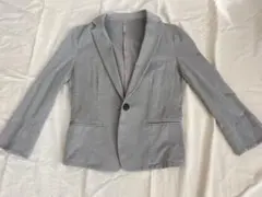 ノーカラージャケット 七分丈