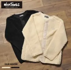 WILD THINGS FLUFFY BOA NO COLLAR JACKET