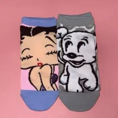 BettyBoop ベティー・ブープ レディース ソックス 2足セット