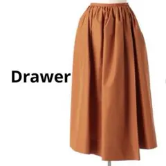 ドゥロワー Drawer コットンシルクストラップタックスカー36 ドゥロワー Drawer コットンシルクストラップタックスカー36