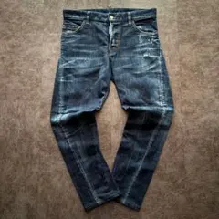 DSQUARED2 denim zip TdiyBiker damage 46 - メルカリ
