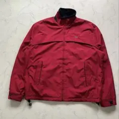 ラコステ　lacoste リバーシブルジャケット　ナイロン　フリース　短丈