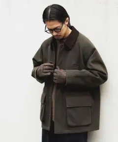 BEAMS ハイブリットメルトンブルゾン