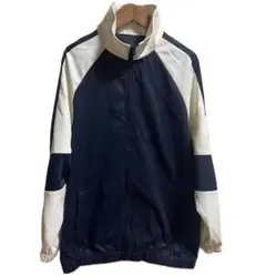 カラーブロック ジップアップジャケット　　Ｓ【３枚目以降に現物画像あり】