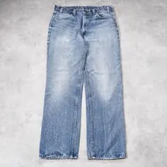 리바이스 W33 블루 헌 옷 80s USA 수염 벌 데님 21484