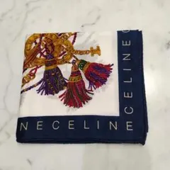 新品CELINE 大判ハンカチ タッセルデザイン