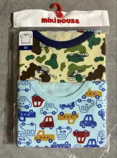 新品 miki house 90サイズ 肌着 2枚組 半袖