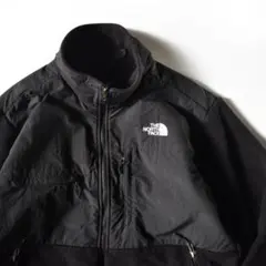 90s 00s ノースフェイス　デナリジャケット　ブラック　フリース　ナイロン