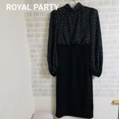 ROYAL PARTY 異素材ドッキングタイトワンピース