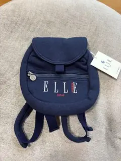 【新品.タグ付き】 ELLE キッズ リュック ネイビーのサムネイル