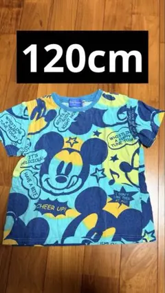 ディズニーリゾート　ミッキー　Tシャツ　ブルー　120cm