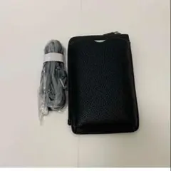 スマホショルダー フラグメントケース カードケース ミニウォレット ブラック