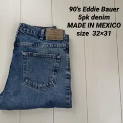 90's Eddie Bauer 5pk denimエディーバウアーデニム古着