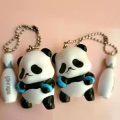 ROUND1 呪術廻戦　パンダ ミニフィギュアストラップ 2個セット