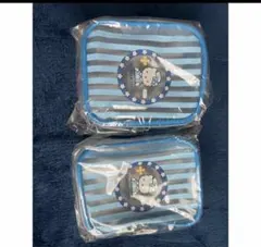 ハローキティ ポーチ 2個セット 青