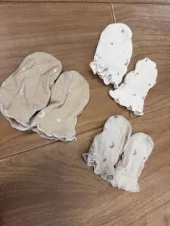 ベビー用フリル付き手袋3組セット