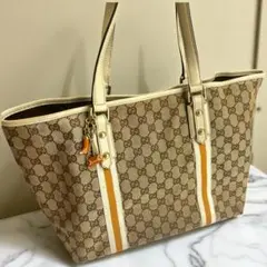 【希少】GUCCI グッチ GG トートバッグ シェリーライン バッグ