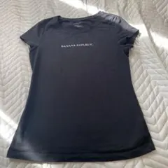 BANANA REPUBLIC ロゴTシャツ ブラック Sのサムネイル