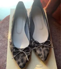 ルタロン　レオパード　バレエシューズ