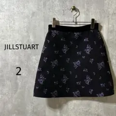 【ジルスチュアート】ミニスカート　台形　花柄　M 日本製　可愛い