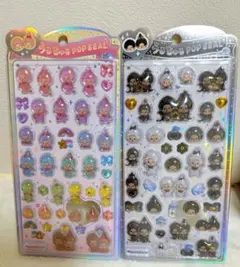 【日本正規品】うるちゅるポップシール　モンチッチ　2枚セット