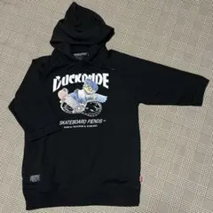 B.ONE SOUL ダックデュード フード付きパーカー M ブラック