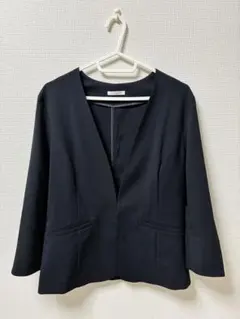 GLACIER 노 컬러 재킷 바지 설정 네이비
