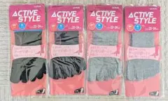 グンゼGUNZE ACTIVE STYLE 靴下 22~24cm 4足セット