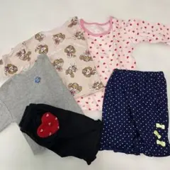 サイズ95 ロンT 3枚と短パン2枚セット