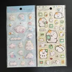 ふにふにシール 2枚セット ぶるぶるどっぐ まいにちはむちま