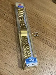 未使用 Maruman 腕時計 ベルト 金色 バンド 16mm 18mm ラグ幅